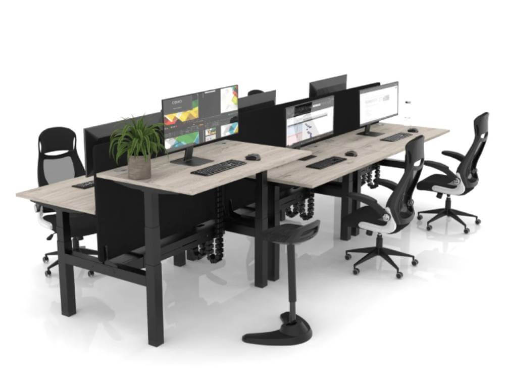 Airica 1 Back To Back Height Adjustable Desk For 2, 4 And 6 Person Main Img Airica 1 Back To Back Height Adjustable Desk For 2, 4 And 6 Person Main Img