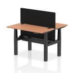 Workstation For 2 Persons with Dividing Screen