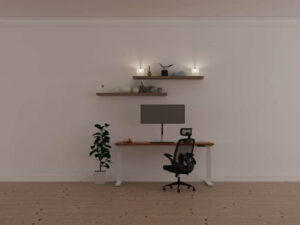 Airica Electric Height Adjustable Desk With Modesty Panel Main Image