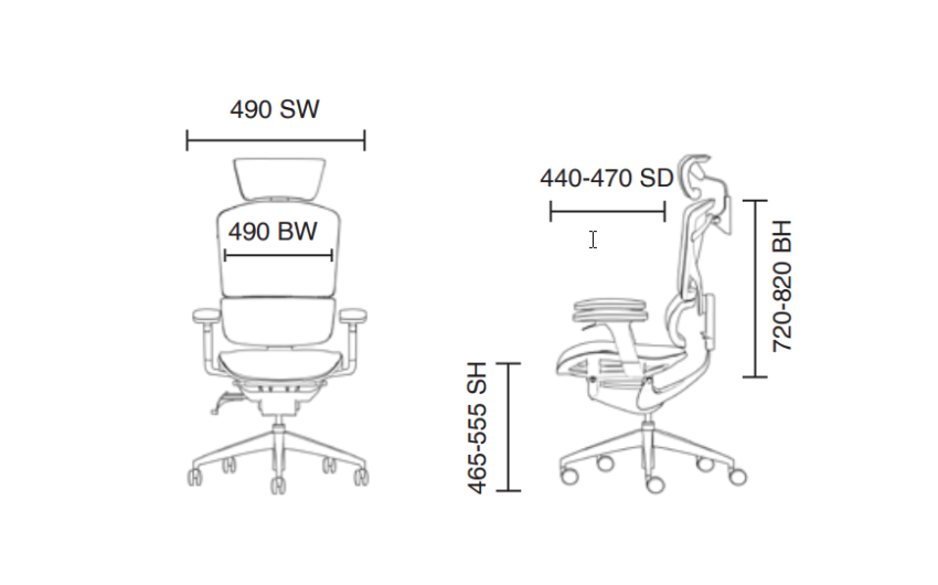 Eriga High Back Chair Size Image (1)