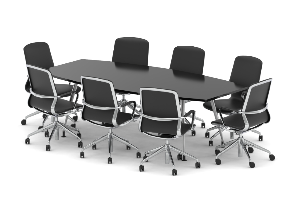 Hilario And Louis Bundle High Gloss Barrel Shape Meeting Table With Medium Back Chair 05 Img Hilario And Louis Bundle High Gloss Barrel Shape Meeting Table With Medium Back Chair 05 Img