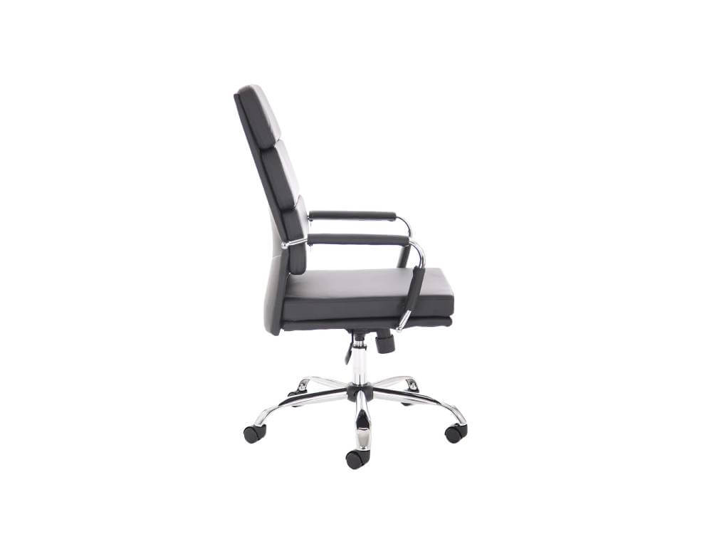 Aden Black Bonded Leather Executive Task Chair With Armrest 01 Img Aden Black Bonded Leather Executive Task Chair With Armrest 01 Img