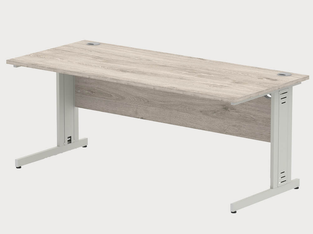 Imara 5 Straight Desk With Modesty Panel And Cable Managed Legs 12 Imara 5 Straight Desk With Modesty Panel And Cable Managed Legs 12