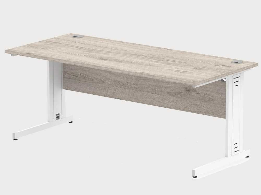 Imara 5 Straight Desk With Modesty Panel And Cable Managed Legs 13 Imara 5 Straight Desk With Modesty Panel And Cable Managed Legs 13