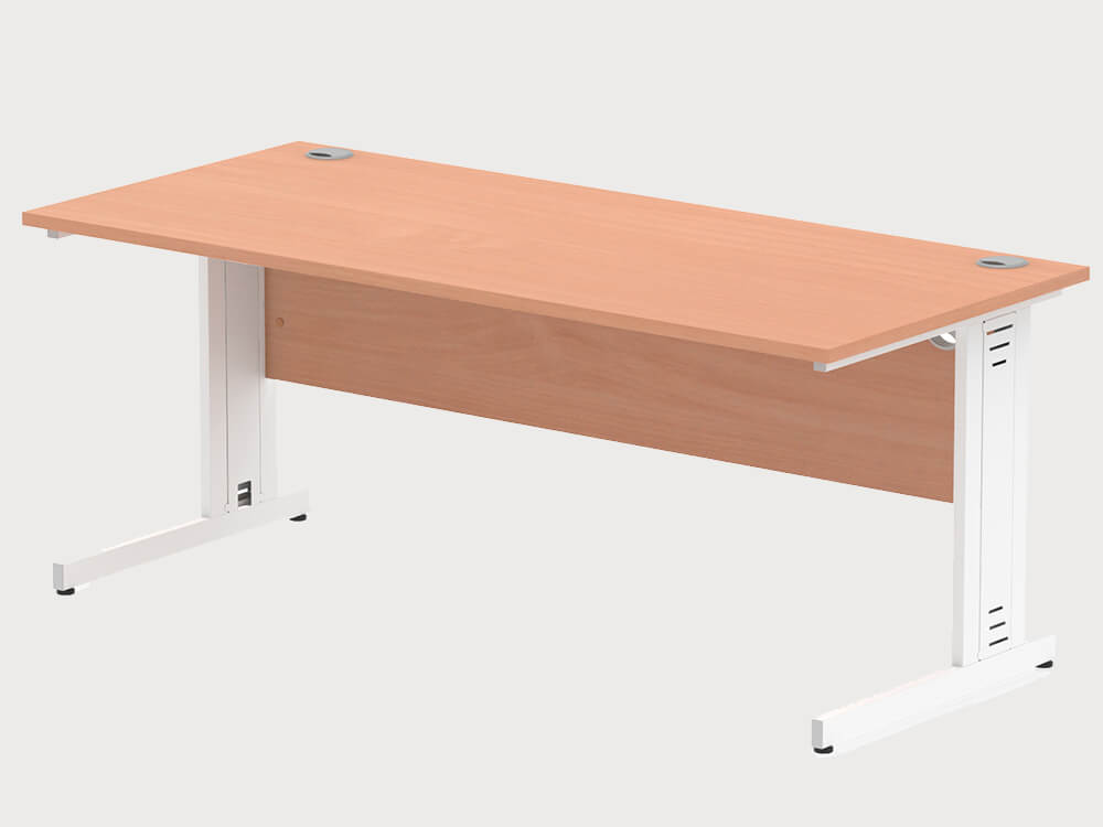 Imara 5 Straight Desk With Modesty Panel And Cable Managed Legs 14 Imara 5 Straight Desk With Modesty Panel And Cable Managed Legs 14