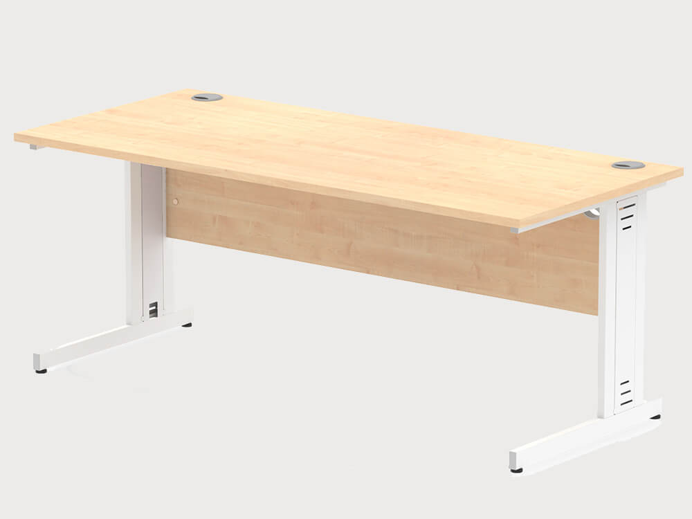 Imara 5 Straight Desk With Modesty Panel And Cable Managed Legs 17 Imara 5 Straight Desk With Modesty Panel And Cable Managed Legs 17
