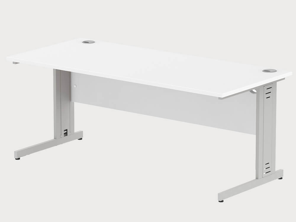 Imara 5 Straight Desk With Modesty Panel And Cable Managed Legs 8 Imara 5 Straight Desk With Modesty Panel And Cable Managed Legs 8