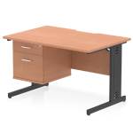 Desk with 2 Drawer Pedestal