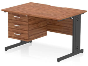 Imara 6 Straight Desk With With Single Fixed Pedestal 07