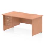 Desk with 3 Drawer Pedestal