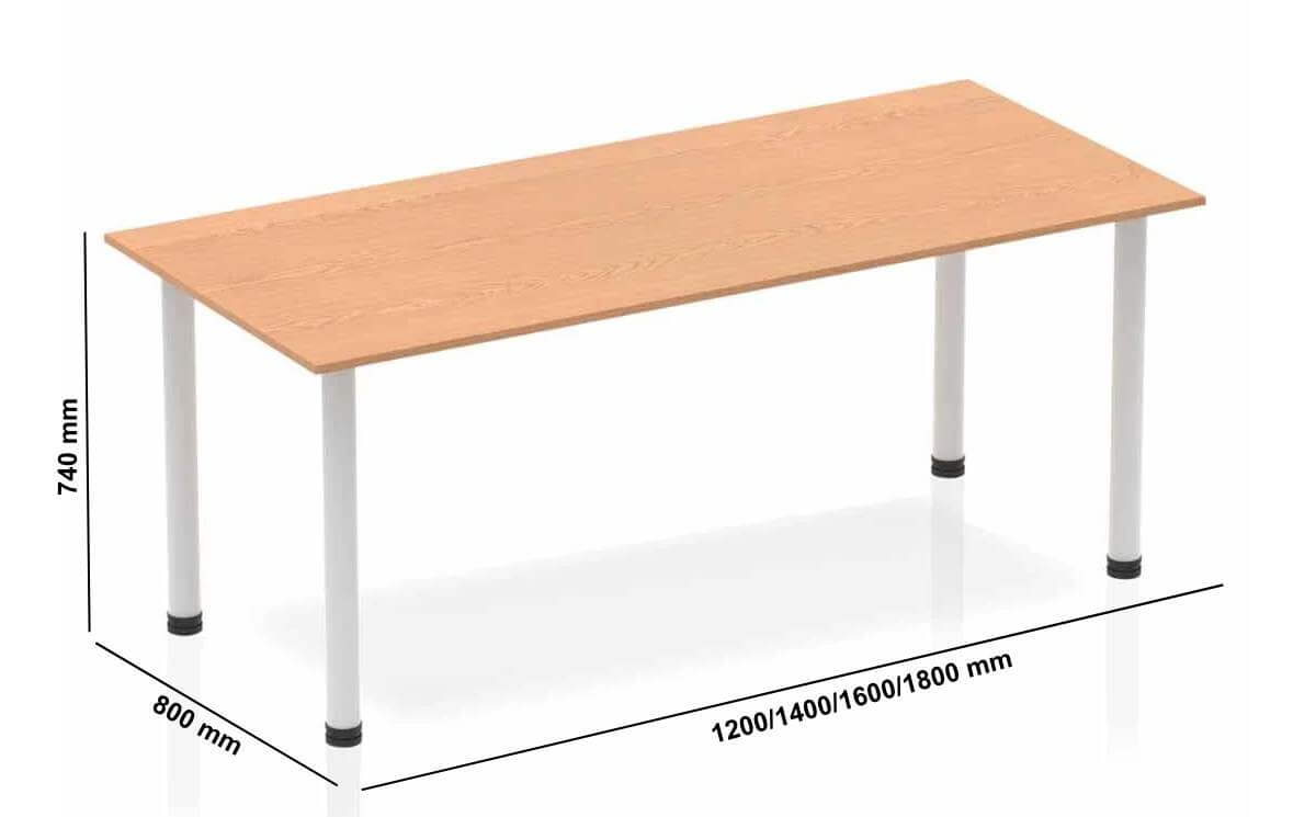 Imara 8 Round, Square, Rectangular And Oval Shaped With Post Leg Dimenstion Img