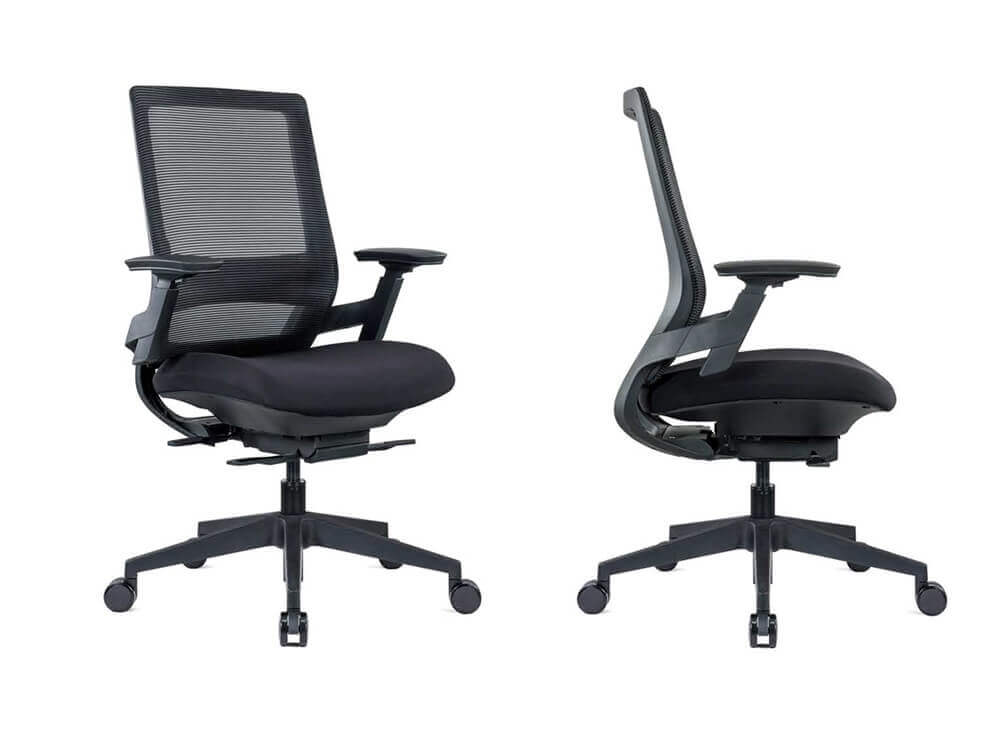 Mariya Black Ergonomic Mesh Task Chair With Optional Headrest 2 Mariya Black Ergonomic Mesh Task Chair With Optional Headrest 2