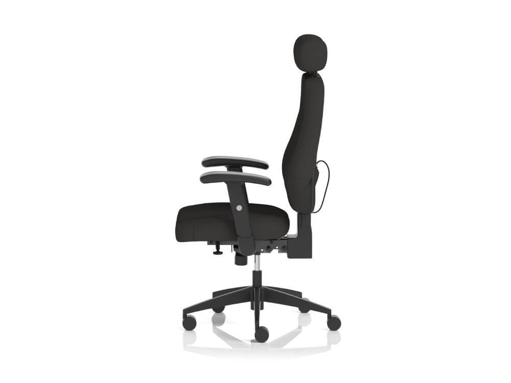 Ness High Back Black Fabric Ergonomic Office Chair With Arms And Headrest 03 Img Ness High Back Black Fabric Ergonomic Office Chair With Arms And Headrest 03 Img