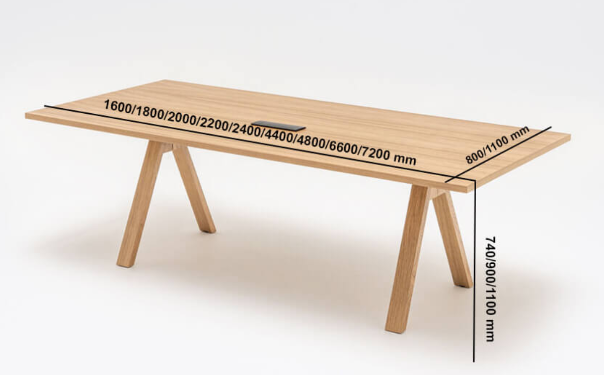 Vegoci And Balta 1 Bundle Rectangular Meeting Table Size Iamge