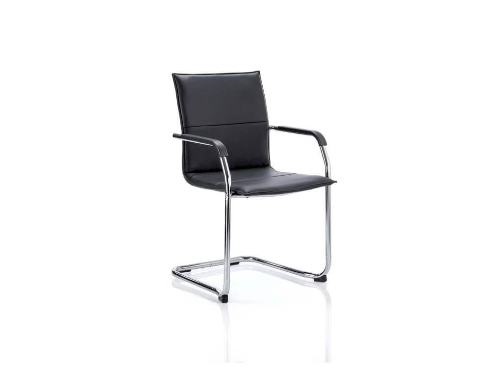 Emery Medium Back Leather Cantilever Visitor Chair With Arms 03 Img Emery Medium Back Leather Cantilever Visitor Chair With Arms 03 Img