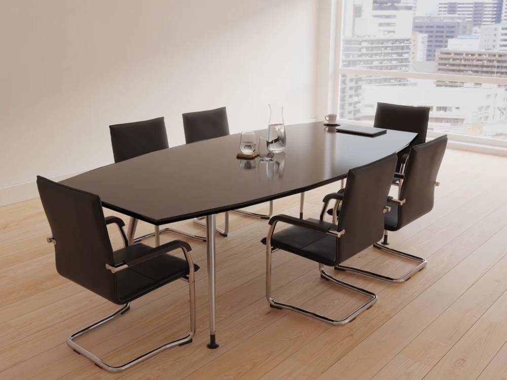 Emery Medium Back Leather Cantilever Visitor Chair With Arms Main Img Emery Medium Back Leather Cantilever Visitor Chair With Arms Main Img