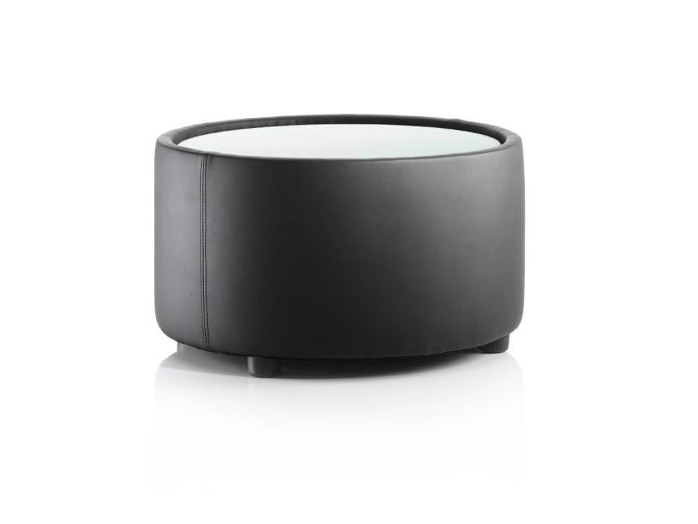 Noe Round Leather Breakout Stool And Table 03 Img Noe Round Leather Breakout Stool And Table 03 Img