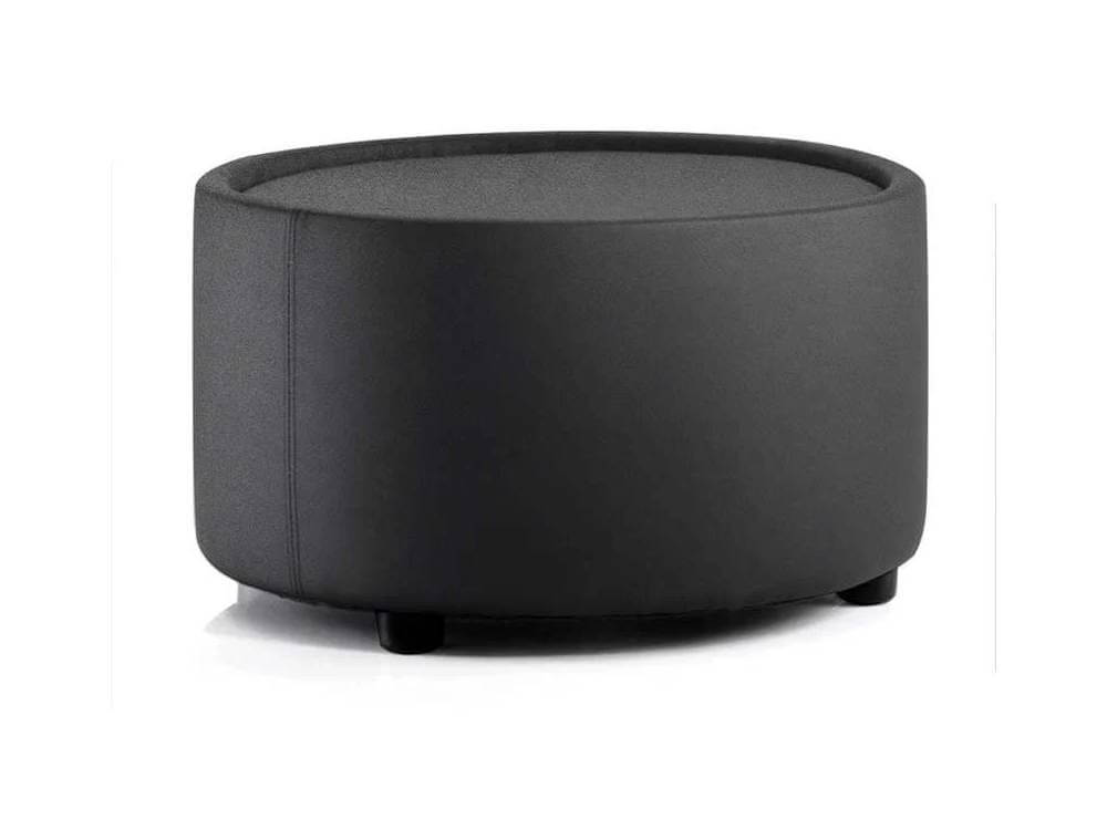 Noe Round Leather Breakout Stool And Table Main Img Noe Round Leather Breakout Stool And Table Main Img