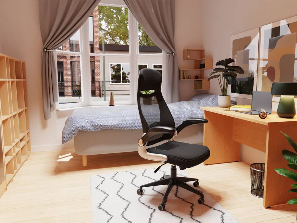 Stormy High Mesh Back Black Executive Office Chair With Armrest 02 Img Stormy High Mesh Back Black Executive Office Chair With Armrest 02 Img