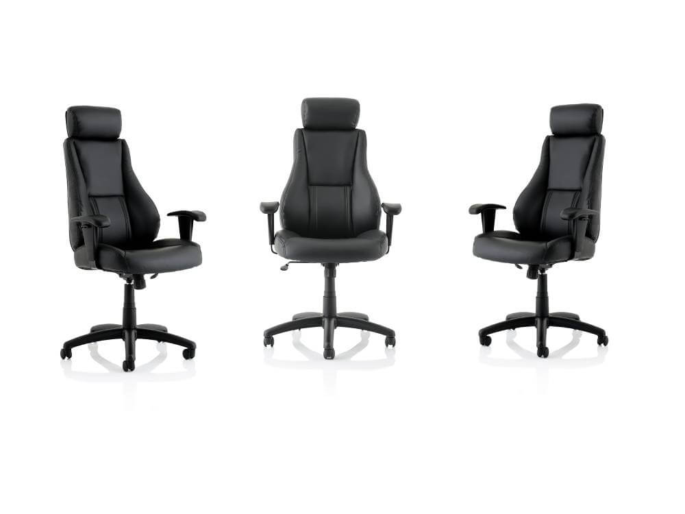 Wendee Medium Back Executive Black Faux Leather Office Chair With Arms 01 Img Wendee Medium Back Executive Black Faux Leather Office Chair With Arms 01 Img