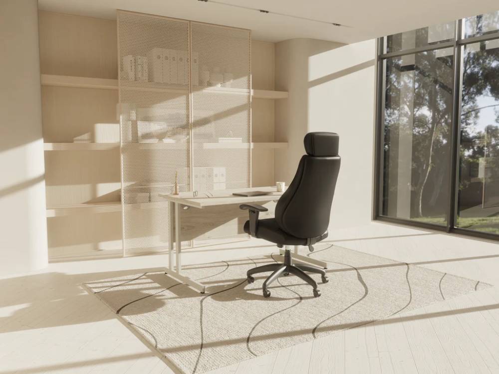 Wendee Medium Back Executive Black Faux Leather Office Chair With Arms Main Img Wendee Medium Back Executive Black Faux Leather Office Chair With Arms Main Img