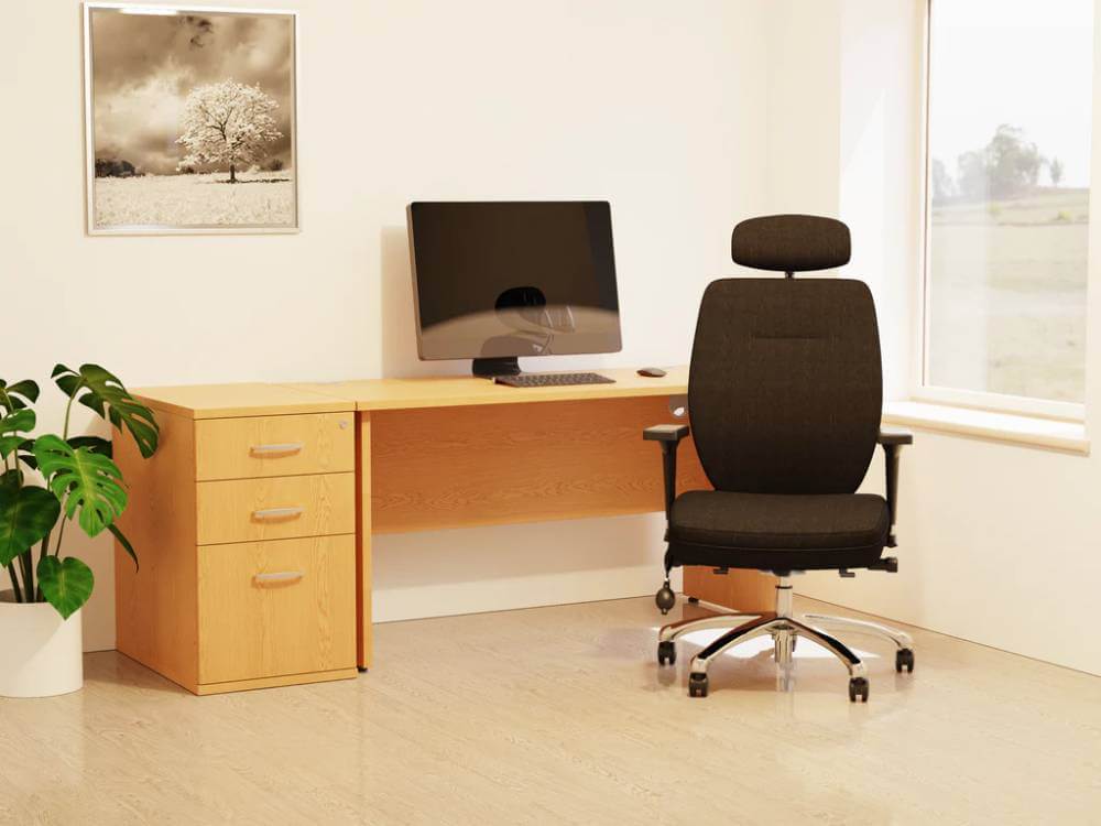 Imara 9 Straight Desk With Panel Leg 03 Imara 9 Straight Desk With Panel Leg 03