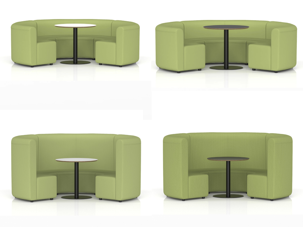 Malizi 3 – High And Low Back Circular Booth With Table 10 Malizi 3 – High And Low Back Circular Booth With Table 10