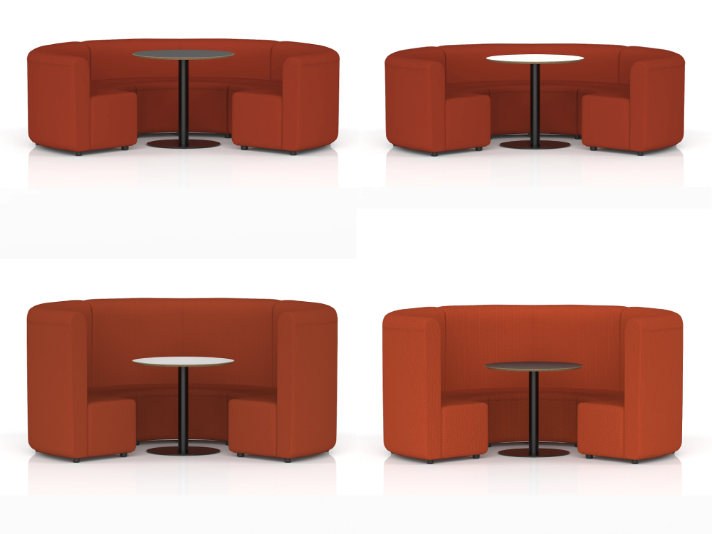 Malizi 3 – High And Low Back Circular Booth With Table 11 Malizi 3 – High And Low Back Circular Booth With Table 11