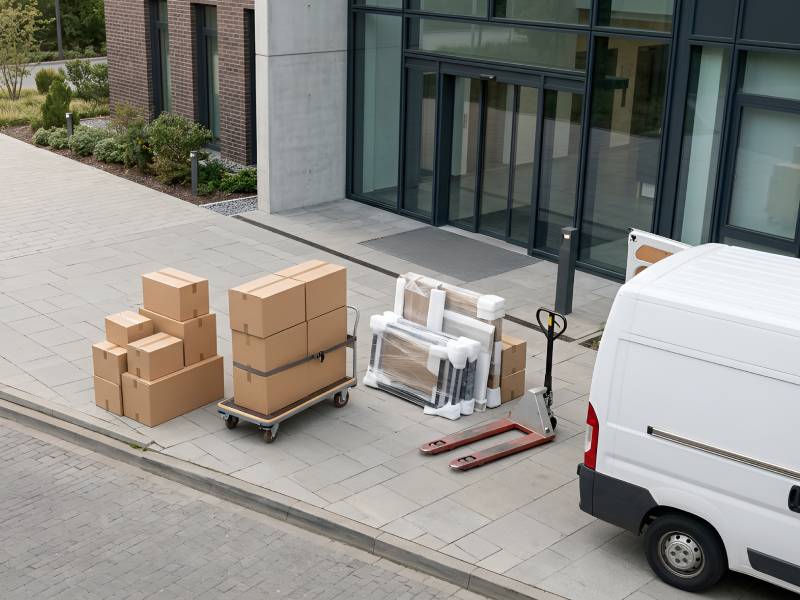 Delivery Truck Furniture Packed Ready